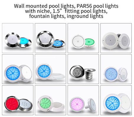Anti UV 2 นิ้ว LED คอนกรีตสระว่ายน้ำแสงพลาสติกกันน้ำ 220MM